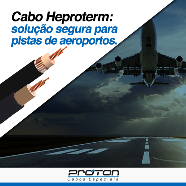 Cabo Heproterm: solução segura para pistas de aeroportos
