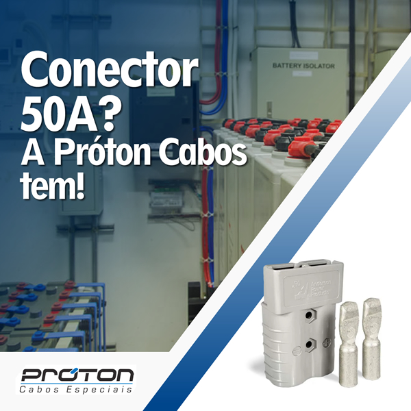 Conector 50 A? A Próton Cabos tem!