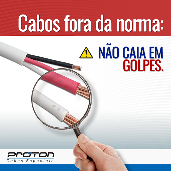 Cabos fora da norma